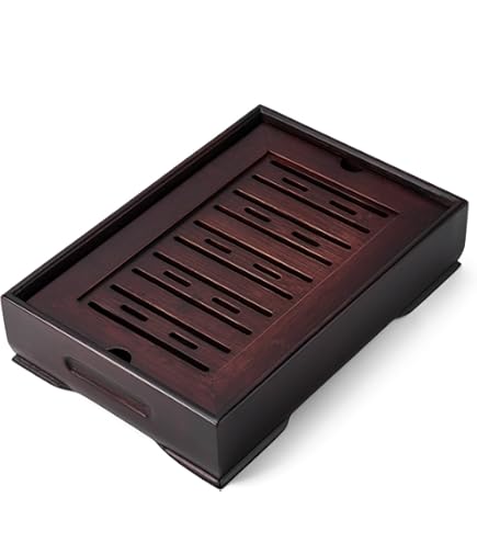 Amazon.com | 电木茶盘Tea tray 新中式天然整块黑檀木现代简约