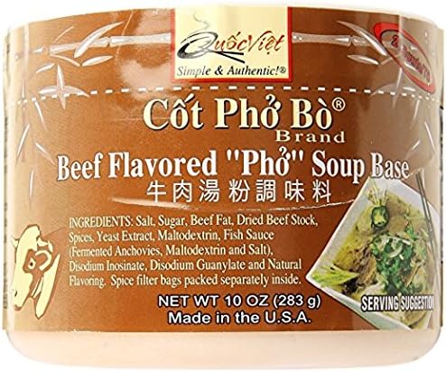 Quoc Viet Foods Beef Flavored "PHO" Soup Base, 4Pack (10 oz. Each)
