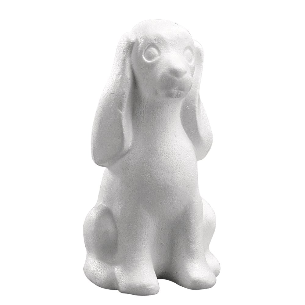 RAYHER HOBBY 3320900 Polystyrene Dog, 25 cm