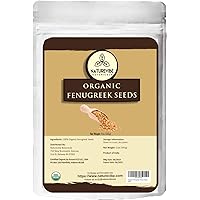 Naturevibe Botanicals Organic Fenugreek Seeds Whole 1Lb, Methi seeds | Gluten Free & Non-GMO | Hair and skin health…