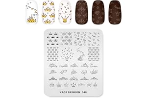 Nail Stamping Plate Fashion Crown Rich Luxury King Queen Theme Multi-Pattern Stamp Print Image Stamp Template Nail Art for Nail Design By Rolabling