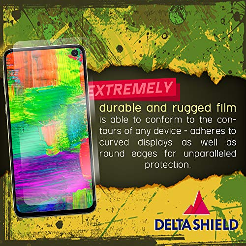 DeltaShield Screen Protector for Samsung Galaxy S10e (5.8 inch)(2-Pack)(Case Compatible Design) BodyArmor Anti-Bubble Military-Grade Clear TPU Film