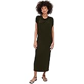 Vince Women's Cap Sleeve Draped Cowl Neck Dress