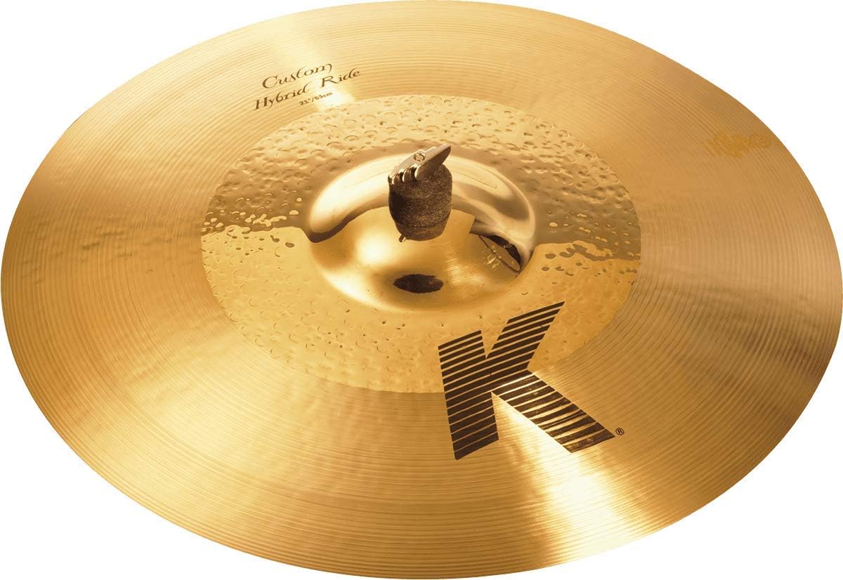 Zildjian K Custom Series - 21 Inch Hybrid Ride Cymbal, Traditional brilliant finish, 21"