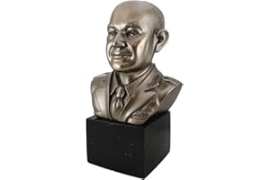Ebros Gift Realistic Replica Historical Sculpture of 34th USA President Dwight Eisenhower Portrait 3D Bust Figurine in Museum Gallery Quality Finish for Republican Party Educational Library Accent