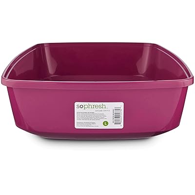 Large Open Cat Litter Box by So Phresh Mulberry Colombia Ubuy