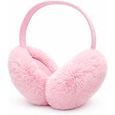 MDSTYLE Ear Muffs for Women Winter Foldable Fuzzy Cold Weather Outdoor Earmuffs Soft Ear Warmers Covers