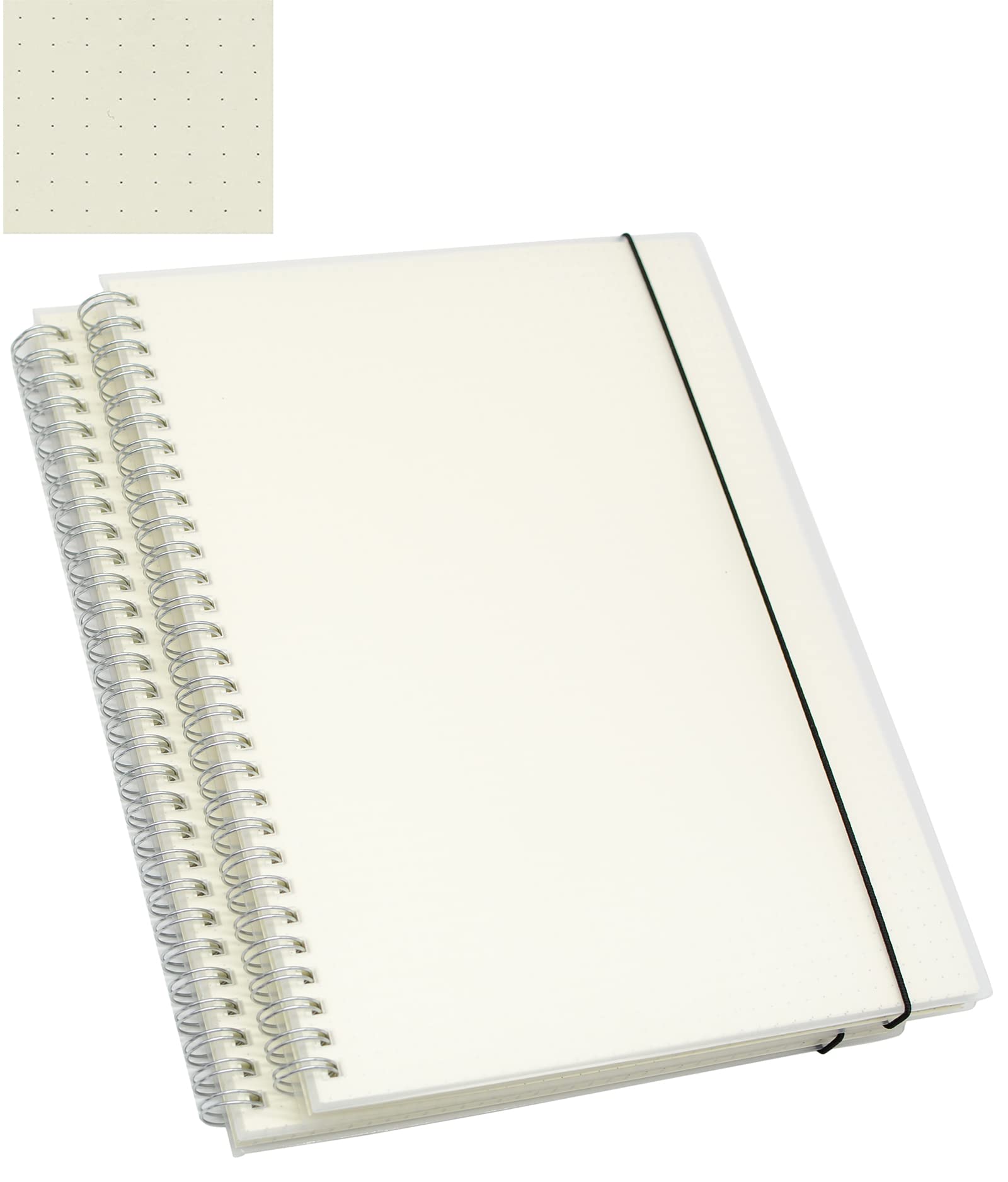 Yansanido Spiral Notebook, 2 Pcs 10.1 Inch x 7.6