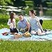 SONGMICS Sand-Resistant Beach Blanket Mat 7' x 9' Extra Large Water-Resistant Picnic Mat Quick-dry parachute nylon Pocket Blanket with 4 Stakes for Picnic, Camping, Hiking
