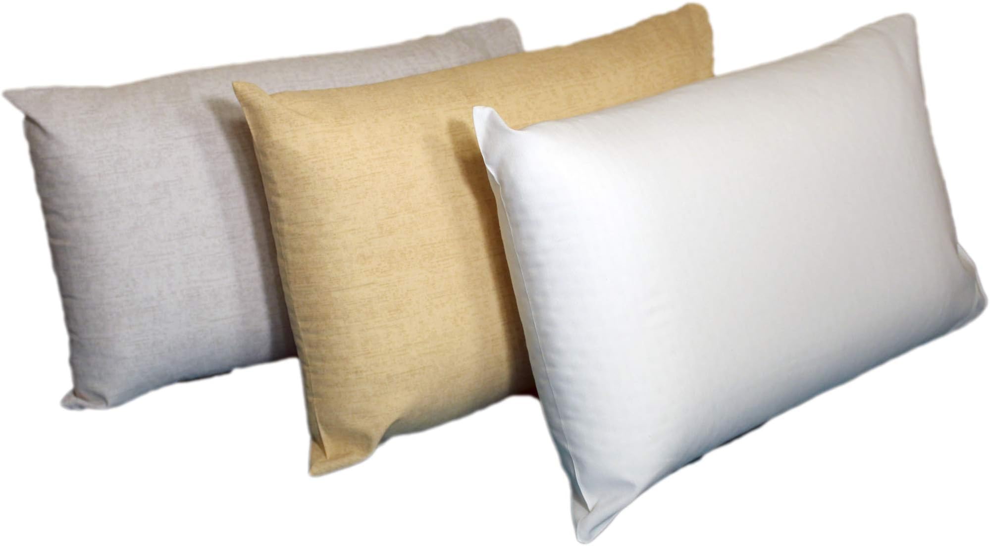 ProComf Travel and Camping Mate/Baby/Kid's/Teen's/Adult's Pillow Case- Pack of 3 (Cream, Ivory, Blue)