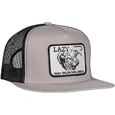 Lazy J Ranch Charcoal Willow Cattle Headquarters Classic Five Panel Trucker Hat - Adjustable Unisex Country Hats