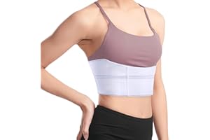 COZYHEALTH Rib Injury Binder Belt, Universal Men's Rib Cage Support Belt for Bruised, Fractured or Dislocated Ribs Protection, Post Surgery Compression Belly Band Wrap and Chest Support (Universal Female)