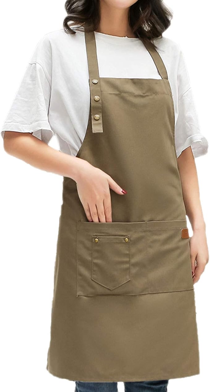 Unisex Engineer Carpenter Apron Durable Canvas Apron Staff Bib