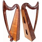 DEURA Celtic Irish Harp, Rosewood, 22 Strings, 34"
