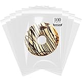 Cellophane Treat Bags, 5'' x 7'' Self Sealing Cellophane Bags, Resealable Clear Valentine Candy Bags for Gifts, Bakery, Pastr