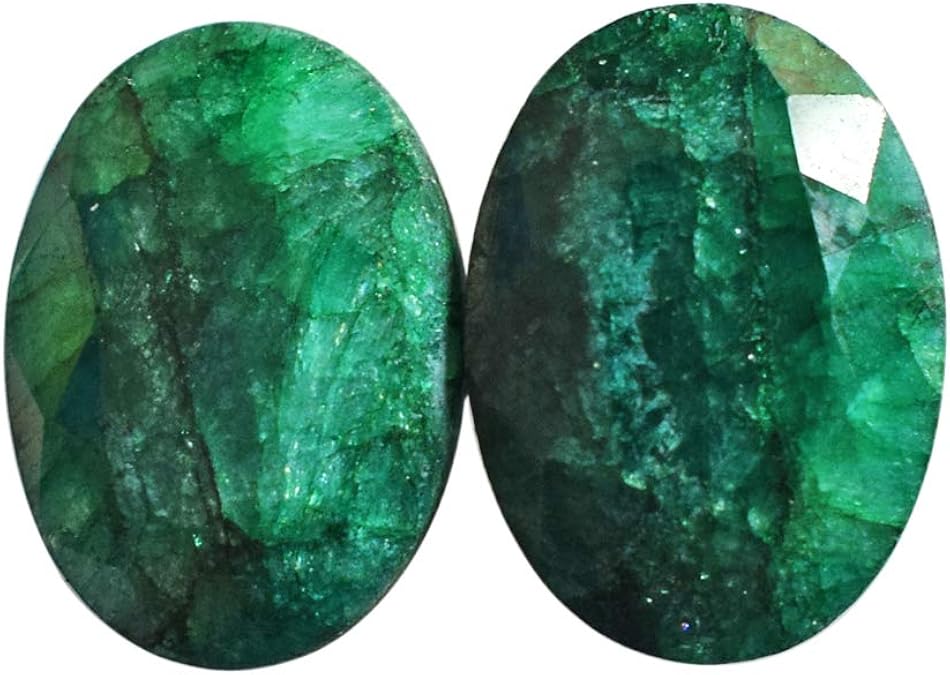 RAVISHINGGEMS Look Like Green Emerald Pair
