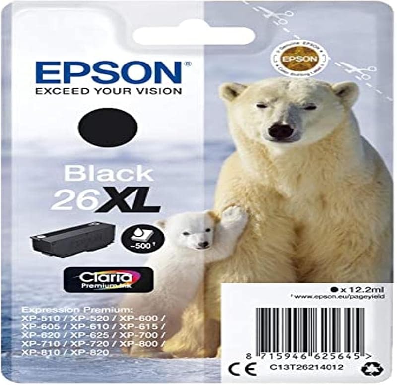 Epson Polar Bear XL Black Ink Cartridge for Expression Premium XP Printers