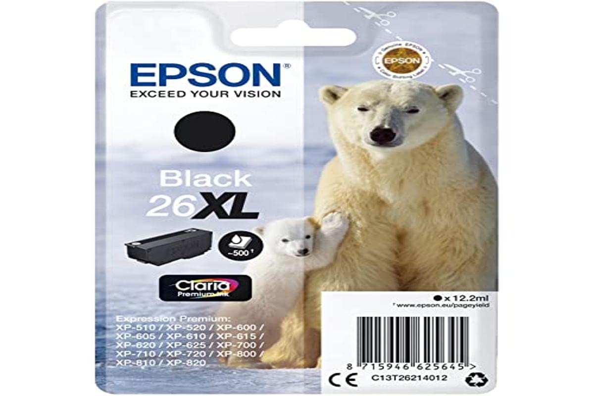 EPSON Polar Bear Ink Cartridge for Epson Expression Premium Series - Black,XL