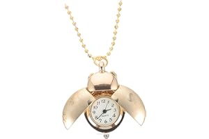 CALLARON Retro Beetle Styled Vintage Pocket Watch Hanging Chain Quartz Movement for Men Fathers Day Watch