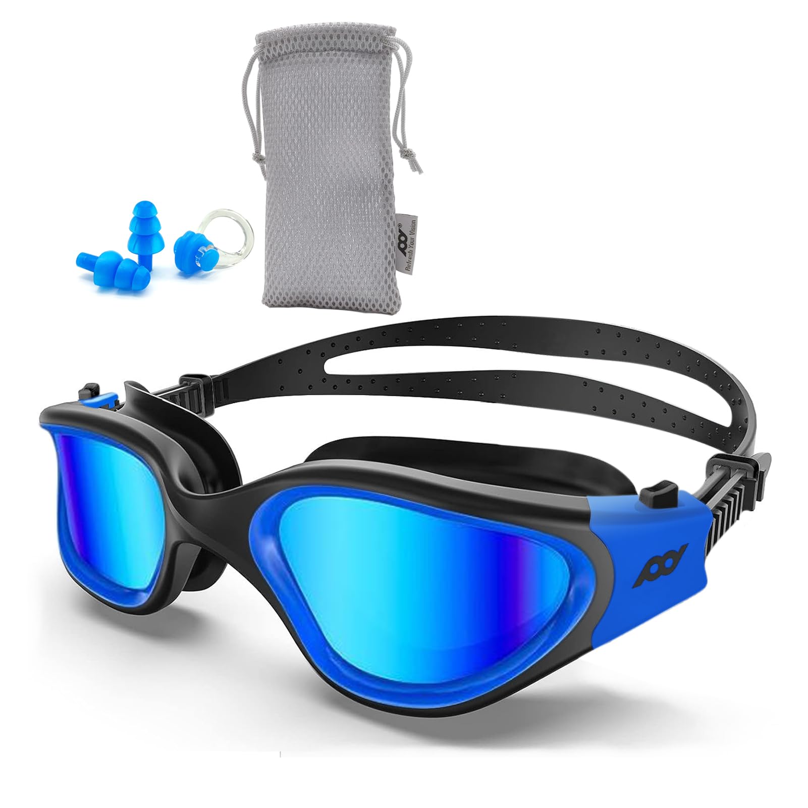 POLARS DESIGN Swimming Goggles Men Women Polarized UV Protection Anti Fog Adjustable Strap Comfortable Professional Swimming Goggles for Adults