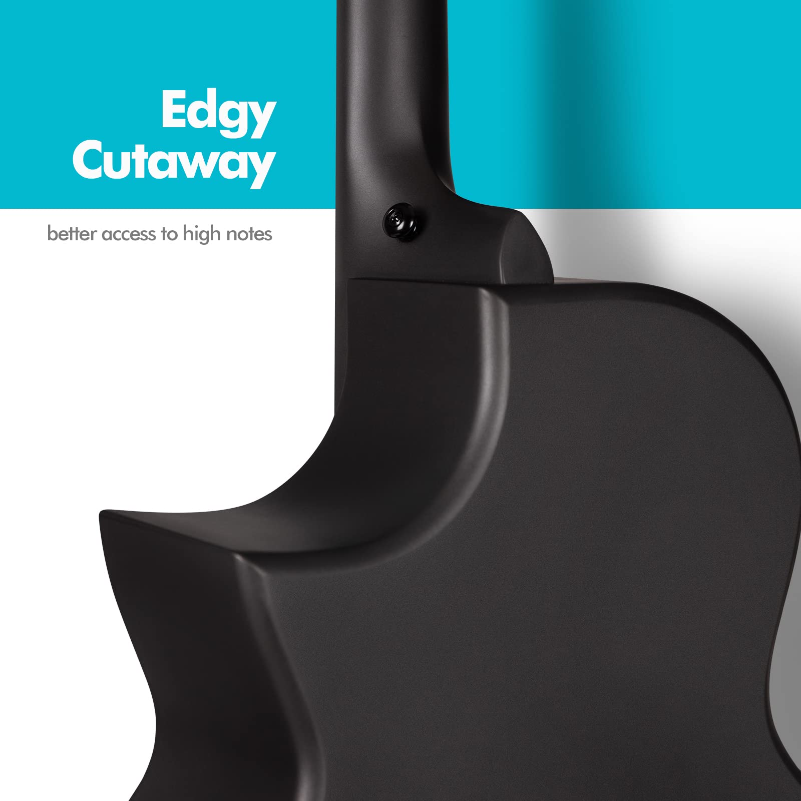 Enya X4 PRO Carbon Fiber Acoustic Electric Guitar, 41-Inch Full Size Cutaway Design, AcousticPlus Pickup System with Built-in Effects & Tuner, Includes Deluxe Hard Case, Leather Strap, Cable