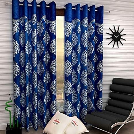 Buy Aapu Fab Nitting Dabas Eyelet Polyester Curtains For Door And
