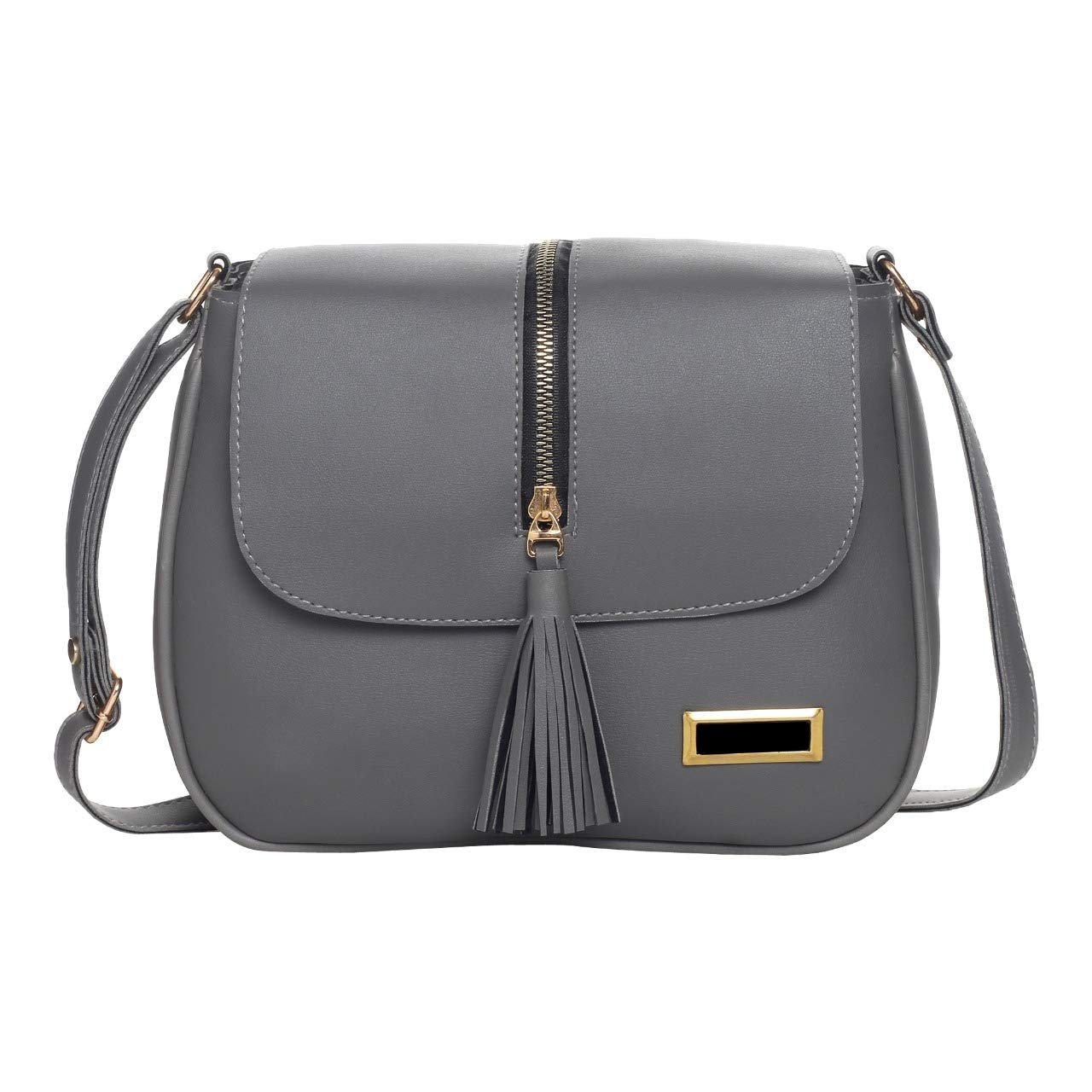 grey tassel bag