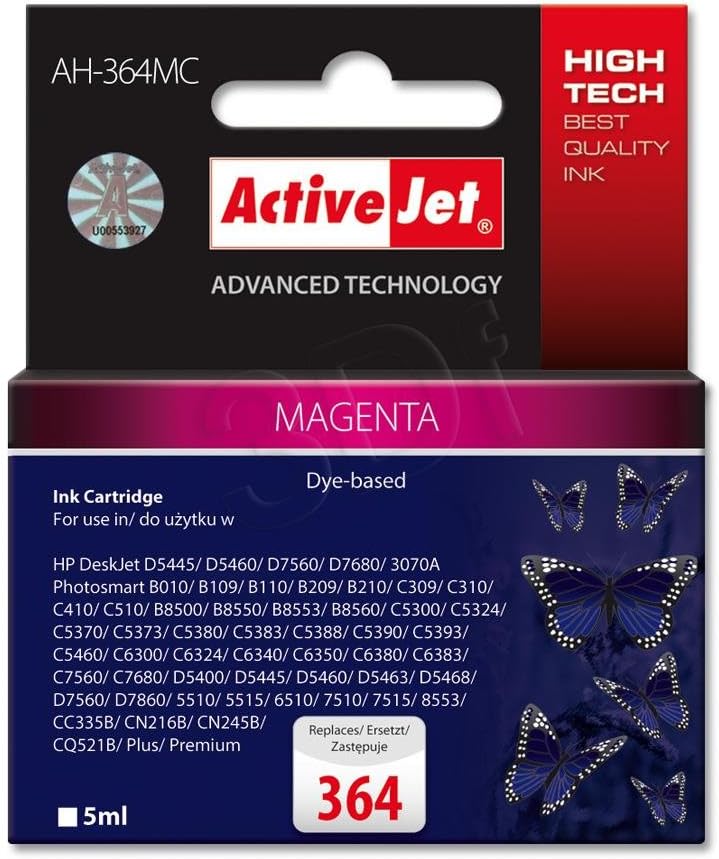 ActiveJet EXPaCJAHP0198 Tin AH - 364MC CB319 Refill for HP 364 magenta 5 ml