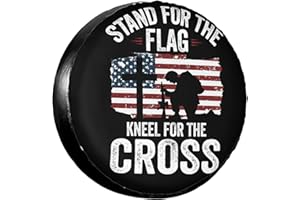 BMPUDERY Tire Cover American Flag Potable Dirt Protector Wheel Spare Tire Covers Weather-Proof for Trailer RV SUV Truck Camper Travel Trailer Accessories Polyester 17inch (17inch, Touring)