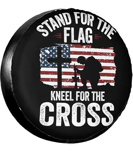 American Flag Eagle Spare Tire Cover - Dust Proof Fit For 15" Tire On RV, Trailer, SUV - View #11