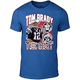 Navy Tom Brady Bootleg Style T-Shirt