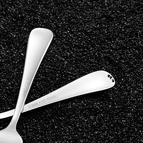 Snamonkia Small Appetizer Forks and Demitasse Spoons Stainless Steel