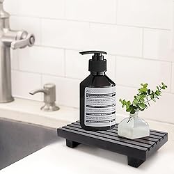 Small Black Bathroom Decor Tray for Counter Dish