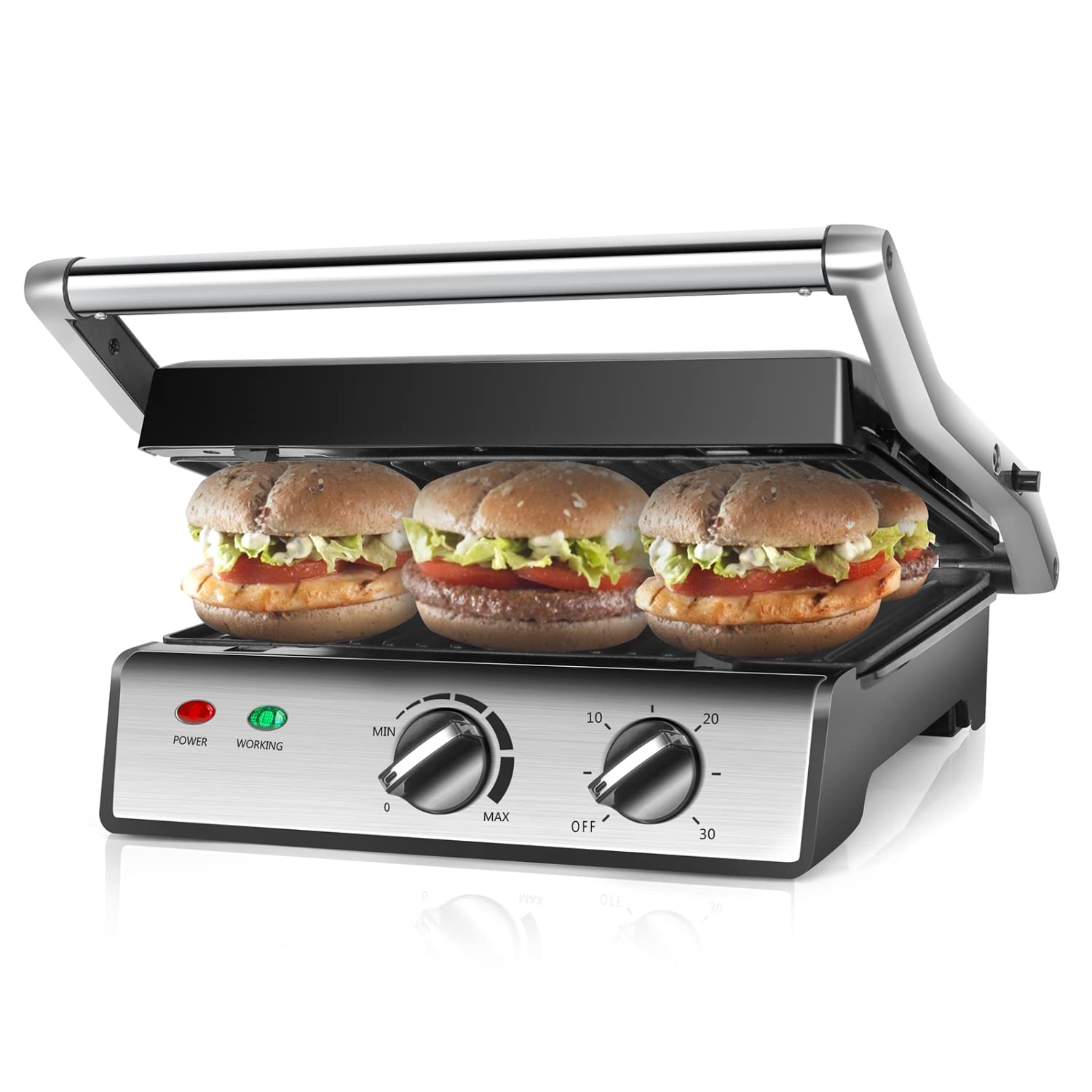Aigostar-Parrilla-multifuncional-para-carnes-y-panini-2000W-Panini-sarten-grill-antiadherente-y-apertura-de-180o-con