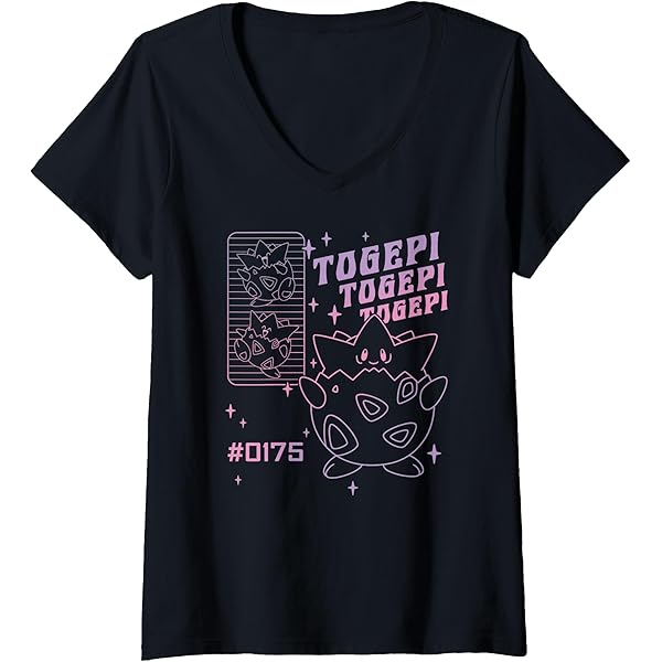 Amazon.com: Pokémon Togepi Vintage Gradient Line Art T-Shirt