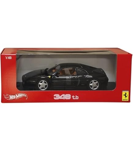Ferrari 348 TB 1989 ブラック ミニカー Amazon.com: Ferrari 348 TB Black 1/18 Diecast Car Model by
