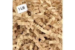 1LB Crinkle Cut Paper Shred Filler - Gift Basket Filler, Eco-Friendly Packing Material for Birthdays, Christmas, Weddings – B
