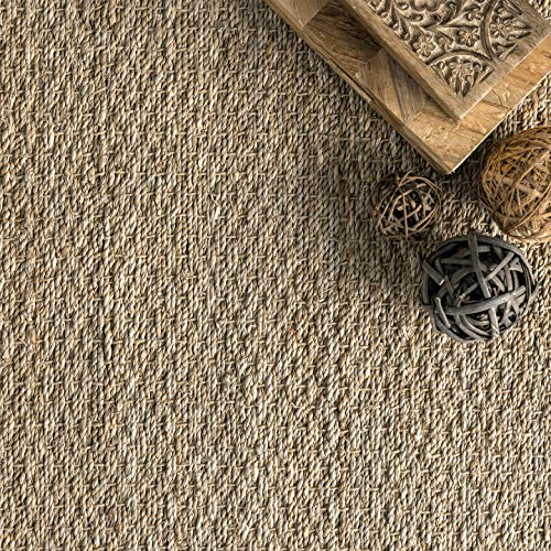 nuLOOM Elijah Natural Seagrass Farmhouse Runner Rug, 2' 6" x 8', Brown Pricepulse