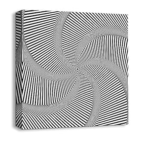 Canvas Wall Art - Abstract Visual Illusion - Giclee Painting Wall Art for Bedroom Living Room Home Decoration - 12x12 inches