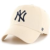 47 MLB Alternate Clean Up Adjustable Hat, Adult (New York Yankees Natural)