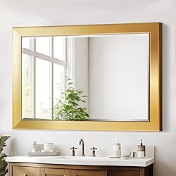Renditions Gallery Rectangular Shiny Gold Wood