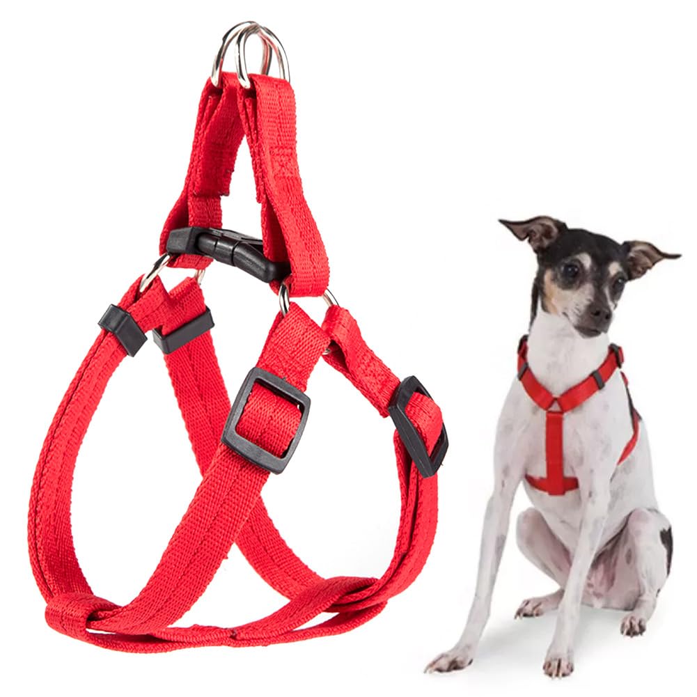 Step In Dog Harness for Small Medium Large Dogs,Adjustable Pet Vest Easy Walk Harness for Dogs Outdoor Walking Training (M)