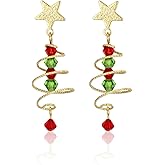 GULICX Christmas Earrings for Women Dangling, Hypoallergenic Christmas Tree Earrings Cute Snowflake Dangle Earrings Christmas Jewelry Gifts