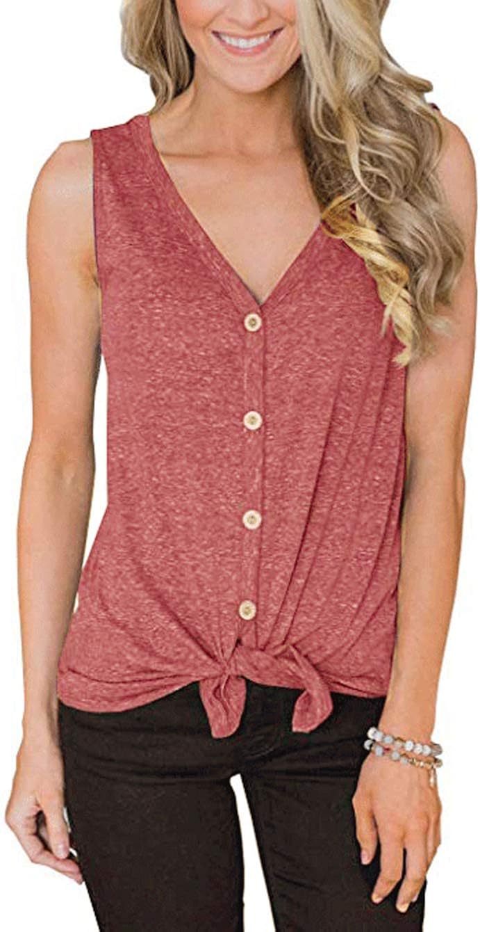 plain sleeveless t shirt