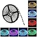 LED Light Strip, Nexlux 32.8ft Non-Waterproof 5050 SMD RGB Single LED Flexible Strip Light Black PCB Board Color Changing Decoration Lighting (No Remote and Power Adapter)