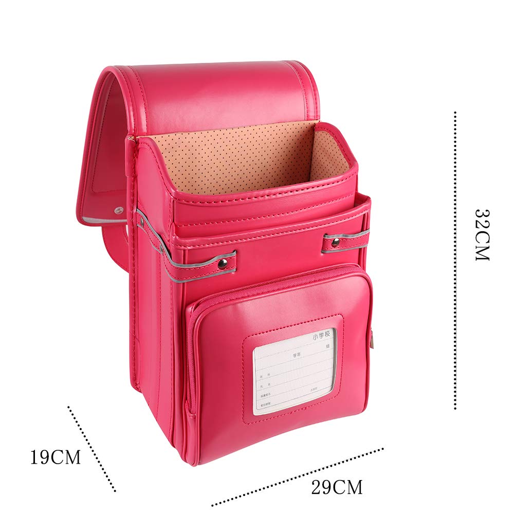 ステッチ 大容量 小学生 人気 入学 お祝い 超軽量 撥水加工 全5色 （rose）