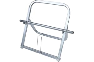 Qualoramall Metal Wire Spool Rack Holder, Single Axle Cable Dispenser for Organised Storage and Mobility, Fits Reels up to 30