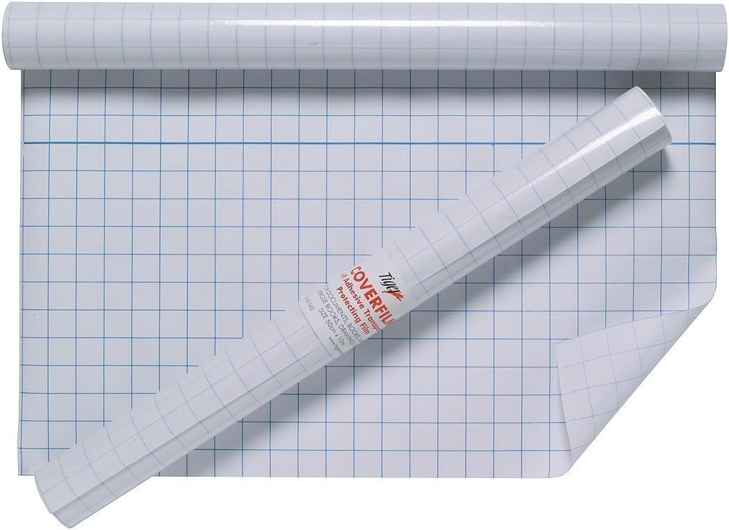 2X Tiger 50cm x 10m QUALITY ROLL OF CLEAR STICKY BACK PLASTIC BOOK