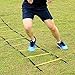 Ohuhu Agility Ladder, Speed Training Exercise Ladders for Soccer Football Boxing Footwork Sports Speed Agility Training with 4 Steel Stakes & Carrying Bag, 12-Rung