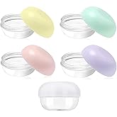 RONRONS Leak Proof Mini Travel Jars, Travel Containers for Creams with Lids and Labels, Travel Bottles Lip Balm Cosmetic for 